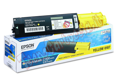 Toner Originale Epson S050187 Giallo 4.000 Pagine PROMOZIONE