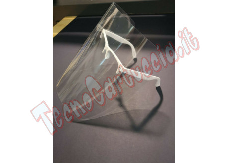 VISIERA PROTETTIVA ANTISCHIZZO CON OCCHIALI (conf.5pz)