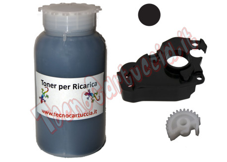 Kit Ricarica Toner per Brother TN-1050 1.000 Pagine con Ingranaggio