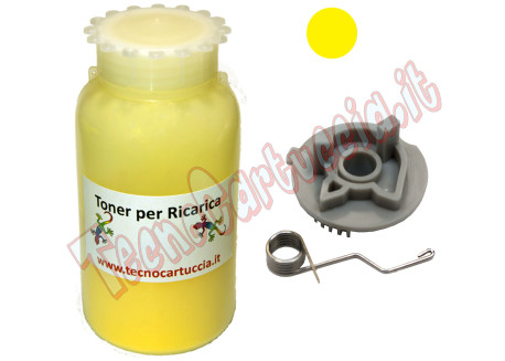 Kit Ricarica Toner per Brother TN-135Y Giallo 4.000 Pagine con Ingranaggio