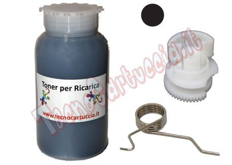 Kit Ricarica Toner per Brother TN-329BK Nero 6.000 Pagine con Ingranaggio