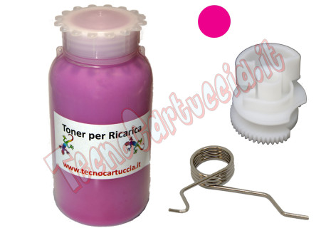Kit Ricarica Toner per Brother TN-329M Magenta 6.000 Pagine con Ingranaggio