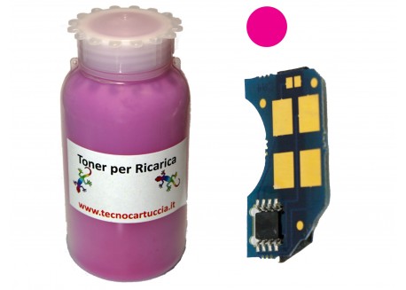 Kit Ricarica Toner per Samsung CLP-M300A Magenta 1.000 Pagine con Chip
