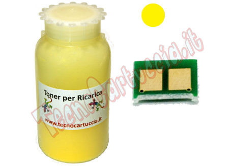 Kit Ricarica Toner per Canon 2659B002 Giallo 2.900 Pagine con Chip 718