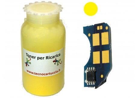 Kit Ricarica Toner per Samsung CLP-Y300A Giallo 1.000 Pagine con Chip