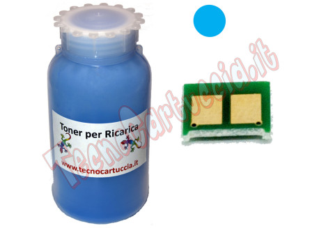 Kit Ricarica Toner per Canon 2661B002 Ciano 2.900 Pagine con Chip 718