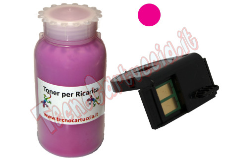 Kit Ricarica Toner per Lexmark X560 Magenta 10.000 Pagine con Chip