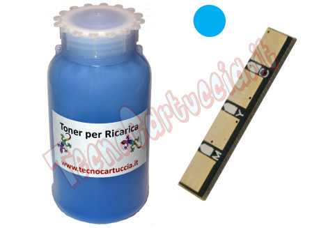Kit Ricarica Toner per Samsung CLT-C4092S Ciano 1.000 Pagine con Chip