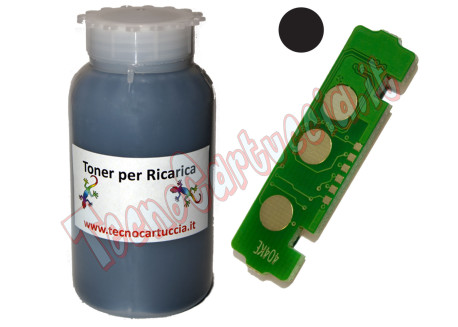 Kit Ricarica Toner per Samsung CLT-K404S Nero 1.500 Pagine con Chip