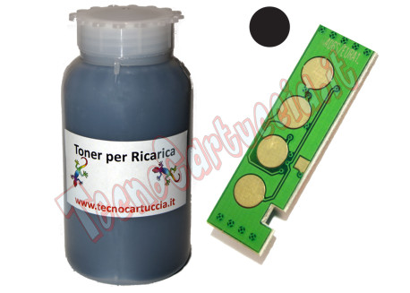 Kit Ricarica Toner per Samsung CLT-K406S Nero 1.500 Pagine con Chip