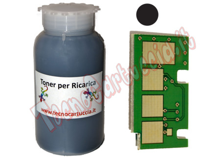 Kit Ricarica Toner per Samsung CLT-K504S SU158A Nero 2.500 Pagine con Chip