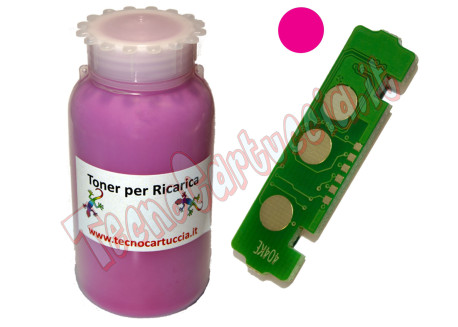 Kit Ricarica Toner per Samsung CLT-M404S Magenta 1.000 Pagine con Chip