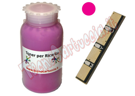 Kit Ricarica Toner per Samsung CLT-M4072S Magenta 1.000 Pagine con Chip