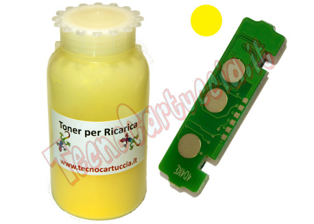Kit Ricarica Toner per Samsung CLT-Y404S Giallo 1.000 Pagine con Chip