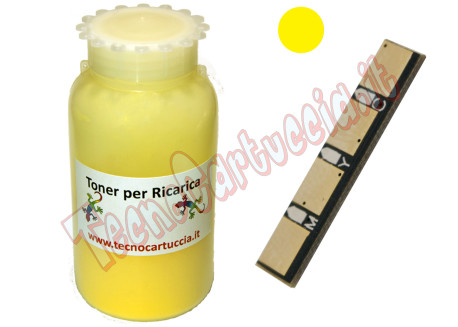 Kit Ricarica Toner per Samsung CLT-Y4092S Giallo 1.000 Pagine con Chip