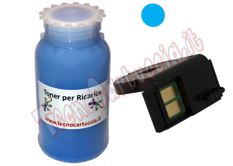 Kit Ricarica Toner per Xerox 113R00723 Ciano 6.000 Pagine con Chip