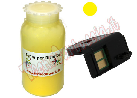 Kit Ricarica Toner per Xerox 113R00725 Giallo 6.000 Pagine con Chip
