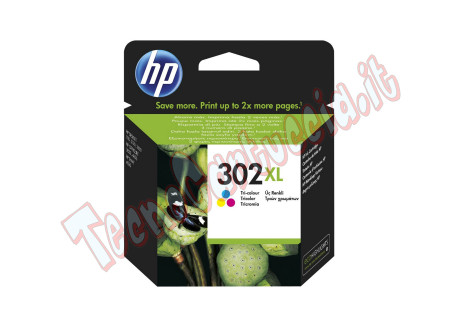 Hp - Cartuccia ink originale - 302XL - C/M/Y - F6U67AE - 330 pag