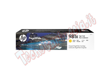 Hp - Cartuccia ink originale - 981X - Giallo - L0R11A - 10.000 pag