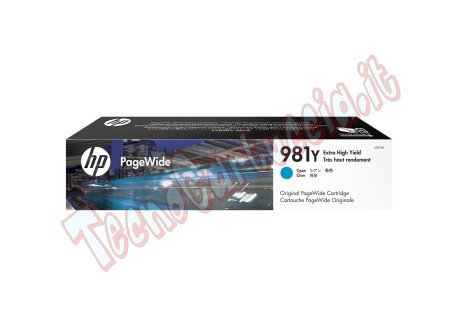 Hp - Cartuccia ink originale - 981Y - Ciano - L0R13A - 16.000 pag
