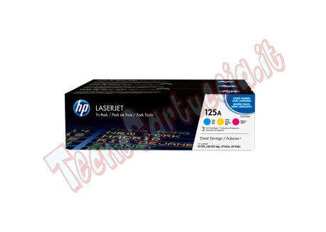 Hp - Confezione 3 Toner originale - 125A - C/M/Y - CF373AM - 1.400 pag cad