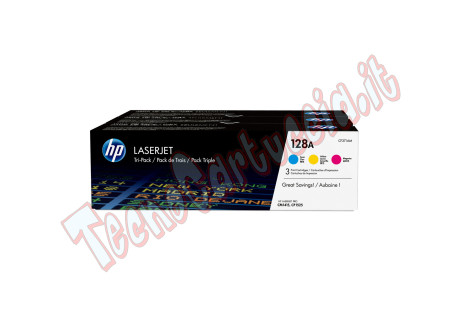 Hp - Confezione 3 Toner originale - 128A - C/M/Y - CF371AM - 1.300 pag cad