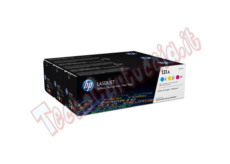 Hp - Confezione 3 Toner originale - 131A - C/M/Y - U0SL1AM - 1.800 pag cad