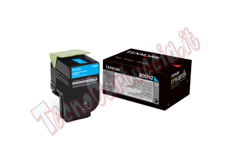 Lexmark - Toner - Ciano - 80C0H20 - 3.000 pag