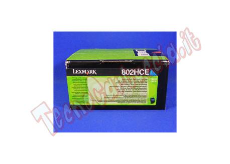 Lexmark - Toner - Ciano - 80C2HCE - 3.000 pag