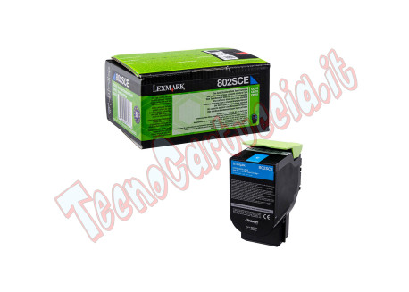 Lexmark - Toner - Ciano - 80C2SCE - 2.000 pag