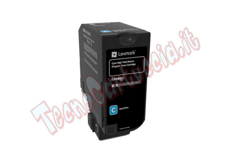 Lexmark - Toner - Ciano - 84C2HC0 - return program - 16.000 pag