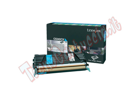 Lexmark - Toner - Ciano - C5340CX - return program - 7.000 pag