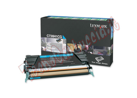 Lexmark - Toner - Ciano - C734A1CG - return program - 6.000 pag