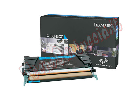 Lexmark - Toner - Ciano - C736H2CG - non return program - 10.000 pag