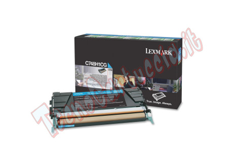 Lexmark - Toner - Ciano - C748H1CG - return program - 10.000 pag