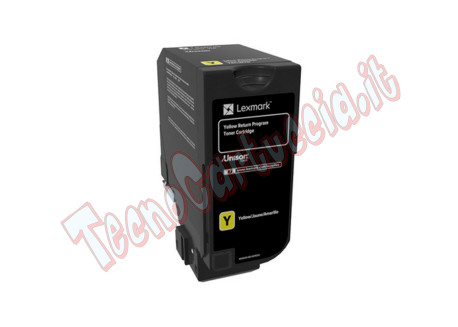 Lexmark - Toner - Giallo - 74C20Y0 - return program - 3.000 pag