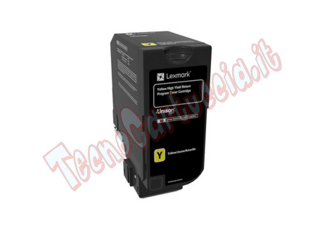 Lexmark - Toner - Giallo - 74C2HY0 - return program - 12.000 pag