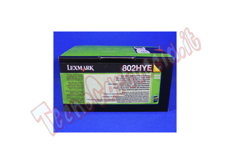 Lexmark - Toner - Giallo - 80C2HYE - 3.000 pag