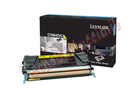 Lexmark - Toner - Giallo - C748H2YG - non return program - 10.000 pag