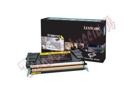 Lexmark - Toner - Giallo - X748H1YG - return program - 10.000 pag