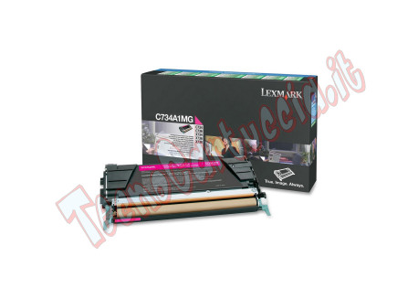 Lexmark - Toner - Magenta - C734A1MG - return program - 6.000 pag