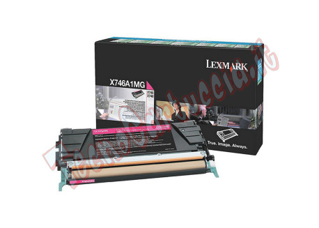 Lexmark - Toner - Magenta - X746A1MG - return program - 7.000 pag