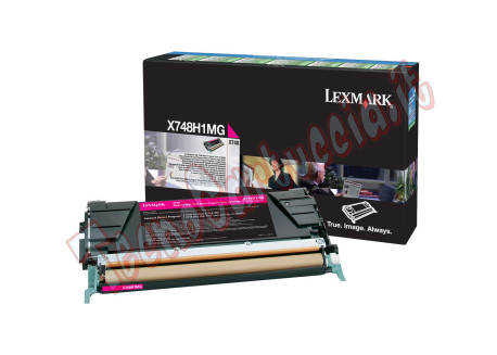 Lexmark - Toner - Magenta - X748H1MG - return program - 10.000 pag