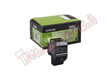 Lexmark - Toner - Nero - 70C20K0 - return program - 1.000 pag