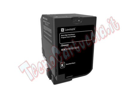 Lexmark - Toner - Nero - 74C2HK0 - return program - 20.000 pag