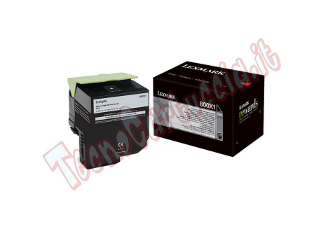Lexmark - Toner - Nero - 80C0X10 - 8.000 pag