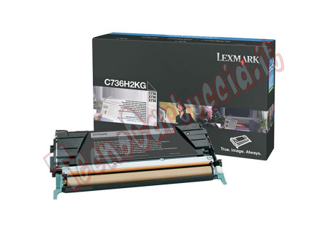 Lexmark - Toner - Nero - C736H2KG - non return program - 12.000 pag