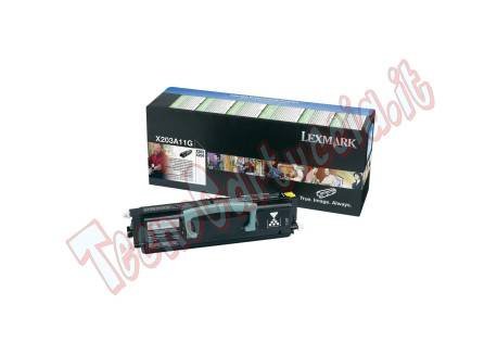 Lexmark - Toner - Nero - X203A11G - return program - 2.500 pag