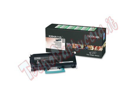 Lexmark - Toner - Nero - X264A11G - return program - 3.500 pag