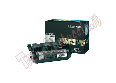 Lexmark - Toner - Nero - X644X11E - return program - 32.000 pag